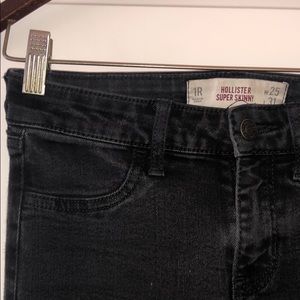 Hollister Super Skinny Black Denim Jeans